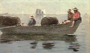 Winslow Homer three boys in a dory oil
